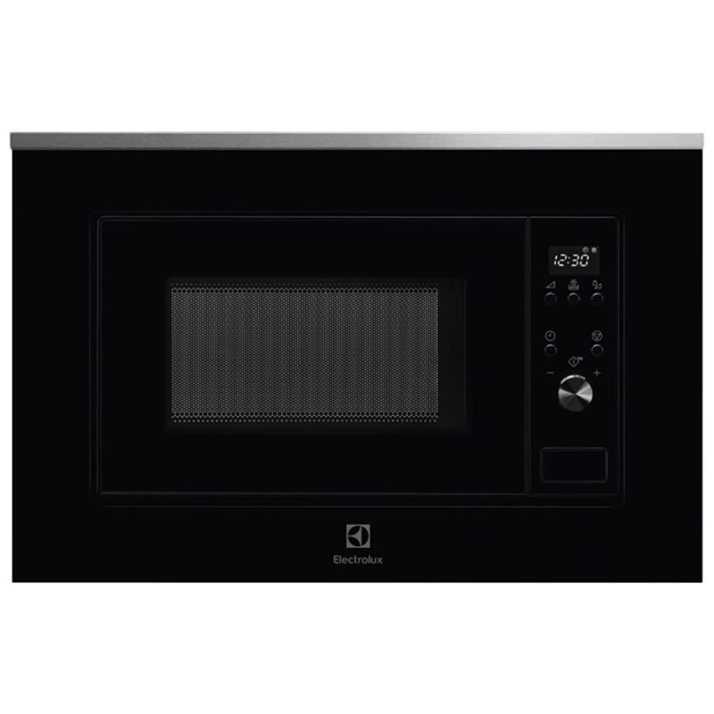 Electrolux, 20 L, 700 W, must/roostevaba teras - Integreeritav mikrolaineahi