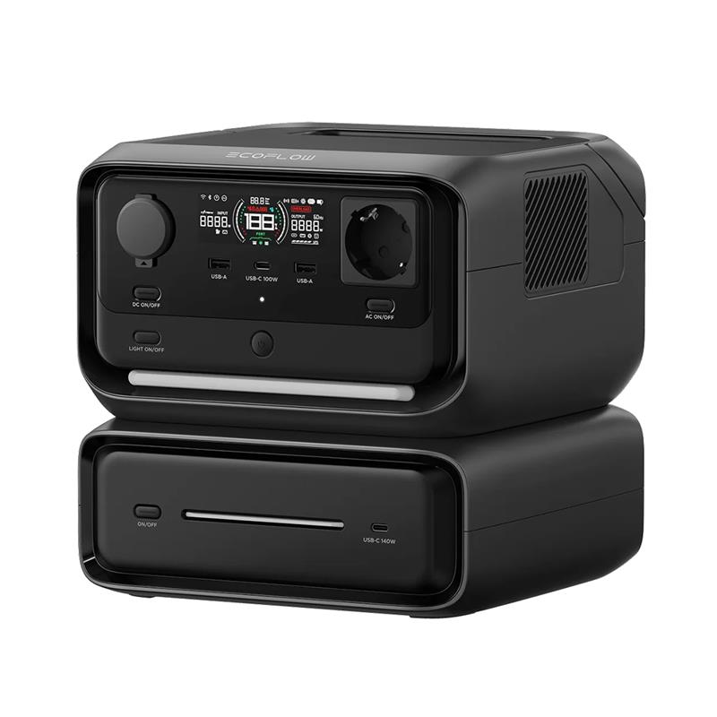 EcoFlow River 3 Max, 572 Wh, must/hall - Akujaam