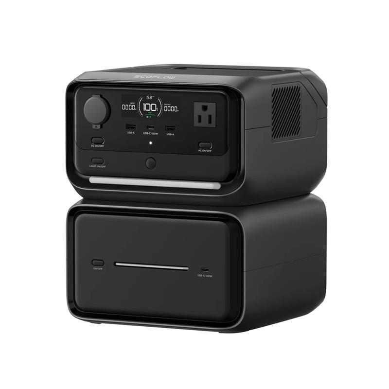 Ecoflow River 3 Max Plus, 858 Wh, must/hall - Akujaam