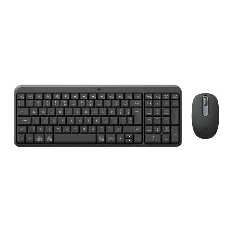 Logitech MK250 Compact, Bluetooth, US, must - Juhtmevaba desktop