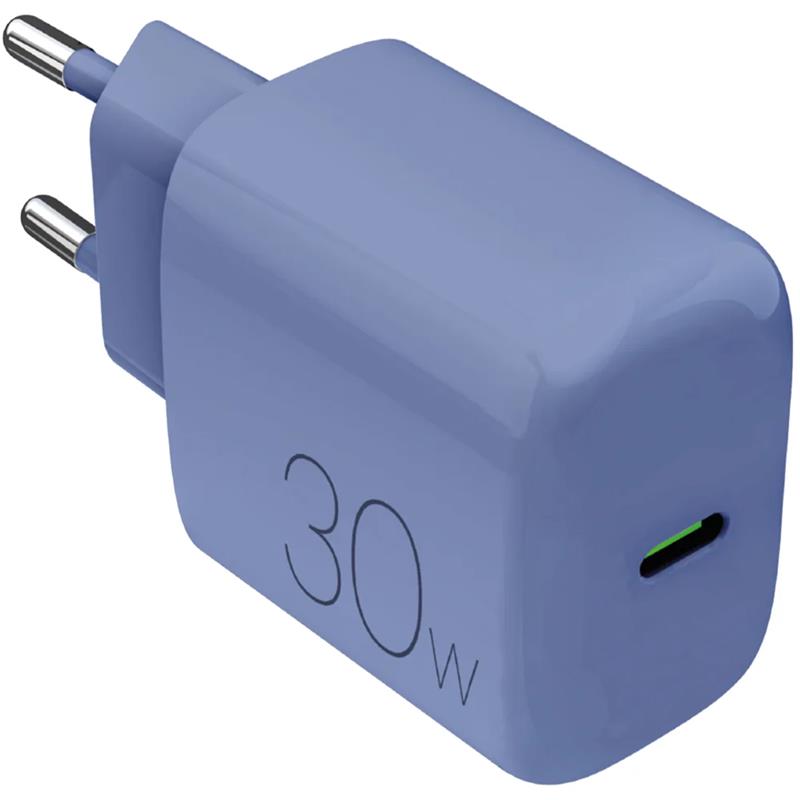 Puro DAILY 1, USB-C, 30 W, sinine - Laadija
