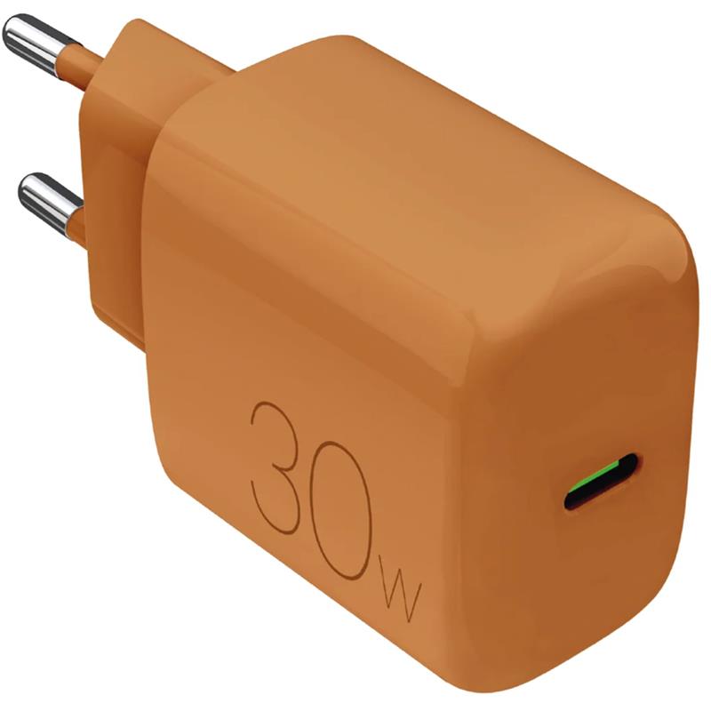 Puro DAILY 1, USB-C, 30 W, oranž - Laadija