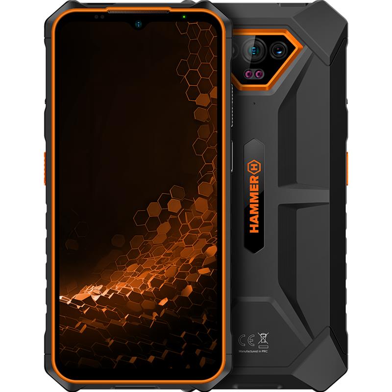 HAMMER Iron V, 6GB, 64GB, oranž - Nutitelefon