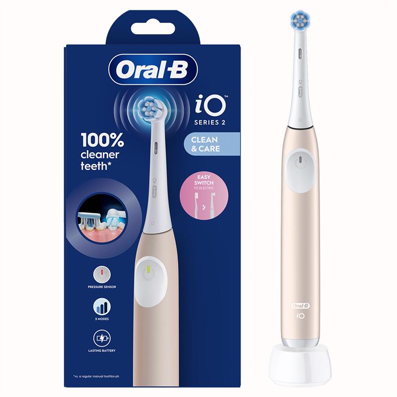 Braun Oral-B iO2, kuldroosa - Elektriline hambahari