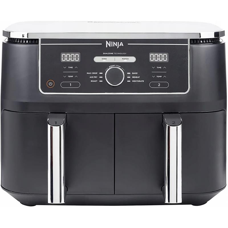 Ninja Foodi MAX Dual Zone, 9.5 L, 2470 W, must - Kuumaõhufritüür