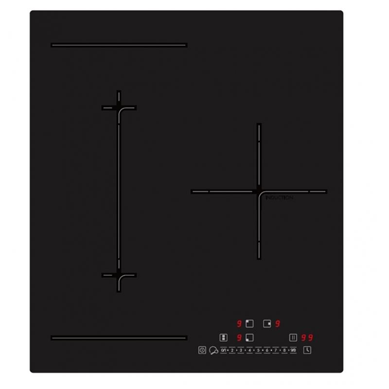 Schlosser, laius 45 cm, must - Integreeritav induktsioonpliidiplaat