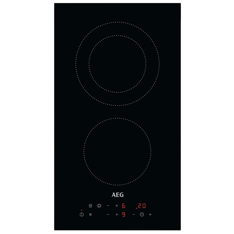 AEG, laius 29 cm, raamita, must - Integreeritav keraamiline pliidiplaat