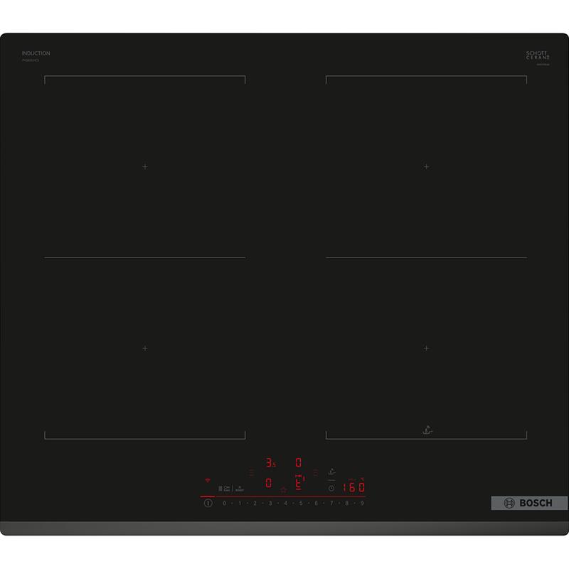 Bosch, Seeria 6, raamita, must - Integreeritav induktsioonpliidiplaat
