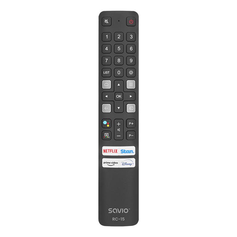 Savio RC-15, TCL TV, must - Teleri asenduspult