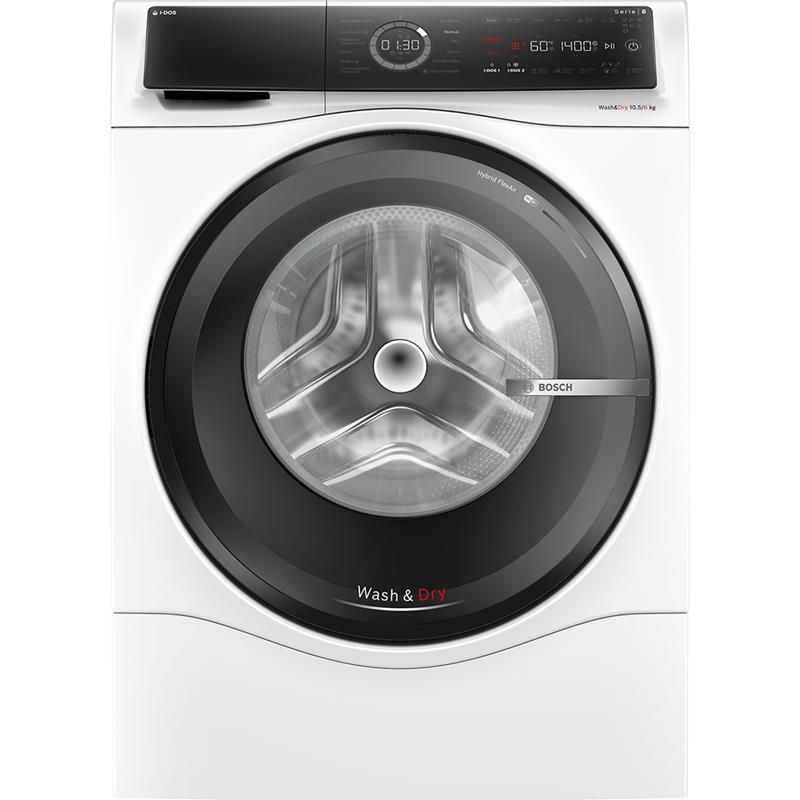 Bosch, Seeria 8, i-Dos, 10.5 kg/6 kg, sügavus 62.2 cm, 1400 p/min - Kuivatiga pesumasin