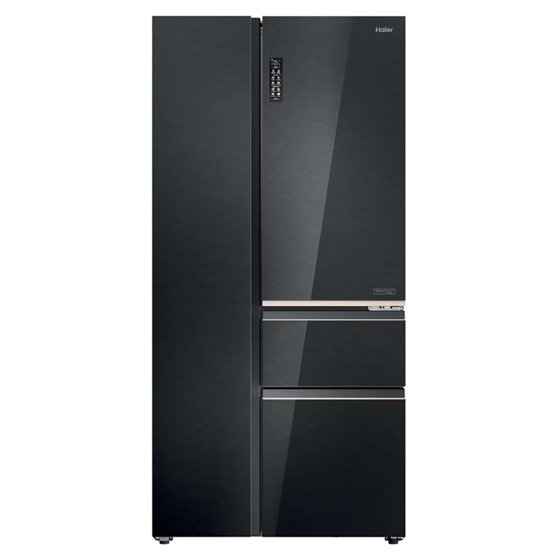 Haier S+ 4D 7, No Frost, 601 L, kõrgus 190 cm, must - SBS-külmik