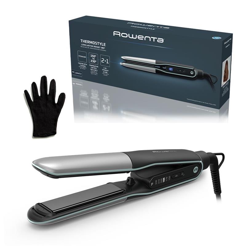 Rowenta Thermostyle 2-ühes, must/hall - Sirgendaja