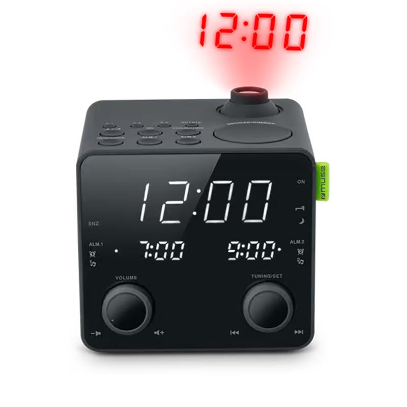 Muse M-189 P, must - Kellraadio