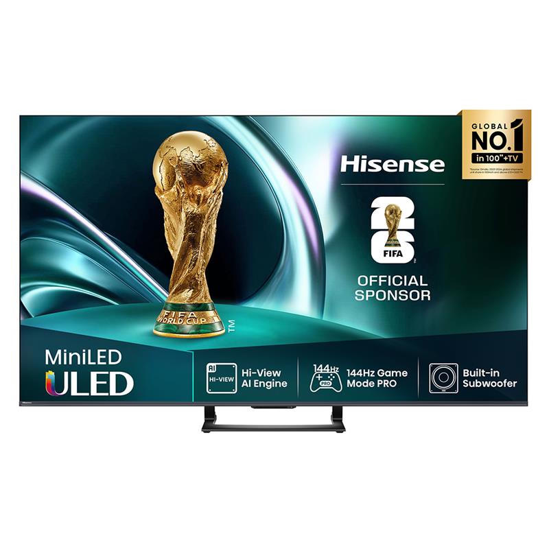 Hisense U7Q, 65'', 4K UHD, Mini LED, must - Teler