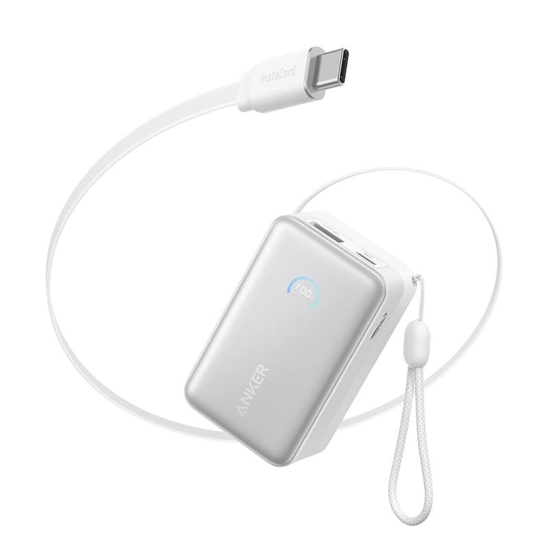 Anker Nano, 10000 mAh, 45 W, valge - Akupank