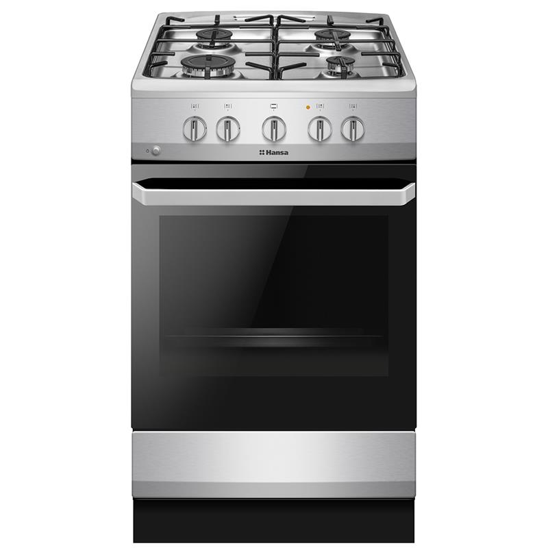 Hansa, 67 L, 50 cm, roostevaba teras - Gaasipliit gaasiahjuga