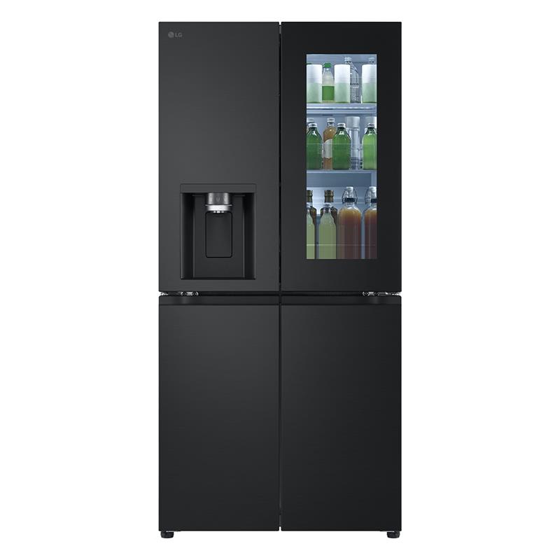 LG, NoFrost, Instaview, 508 L, kõrgus 179 cm, must - SBS-Külmk