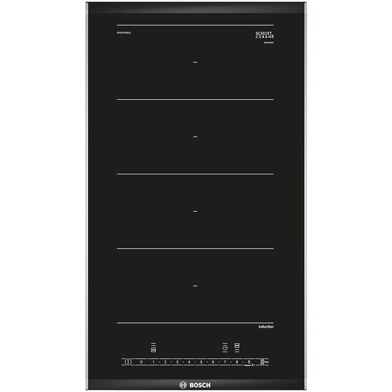 Bosch seeria 6, laius 30,6 cm, terasraamiga, must - Integreeritav induktsioonpliidiplaat