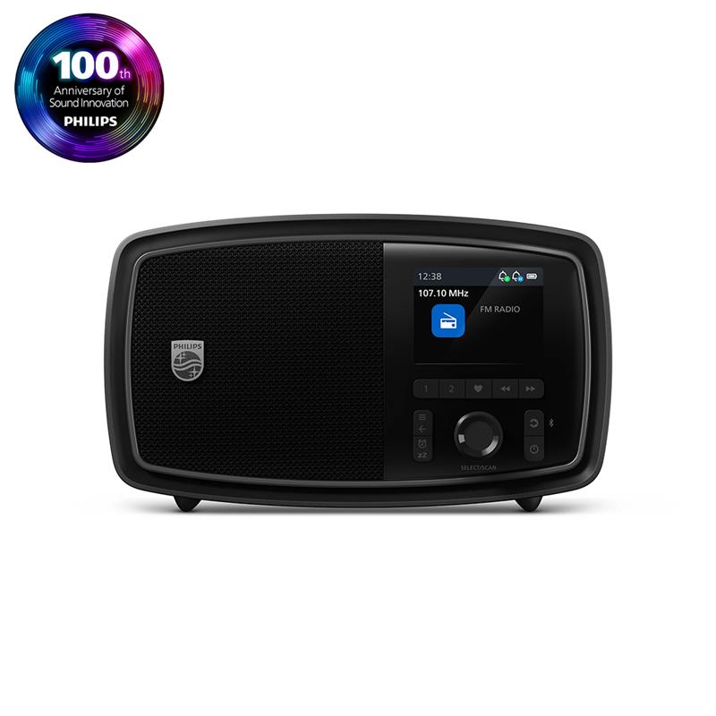Philips Century, must - Kaasaskantav raadio