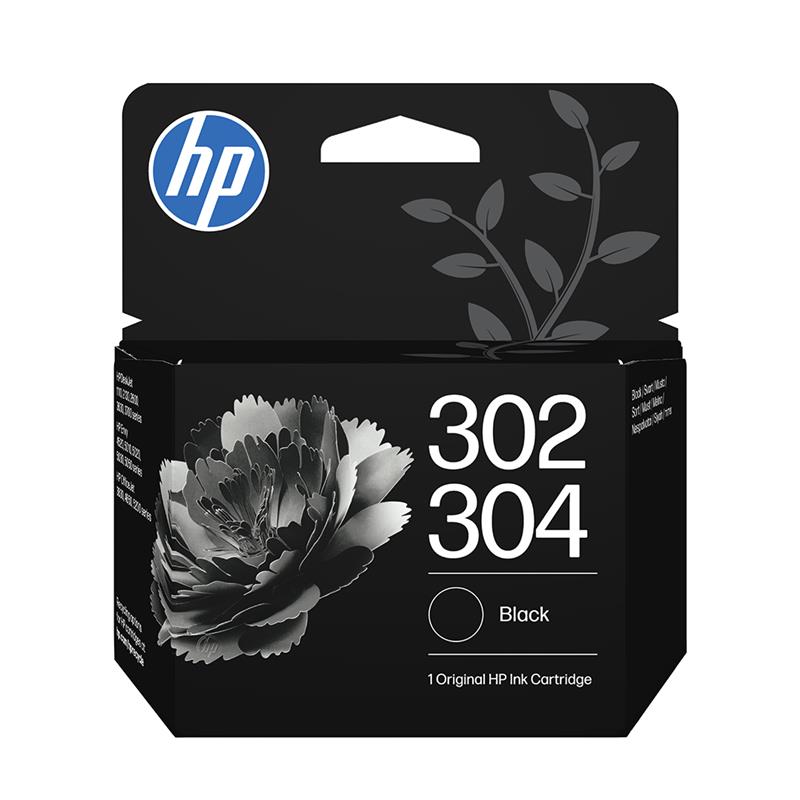HP 302/304, must - Tindikassett