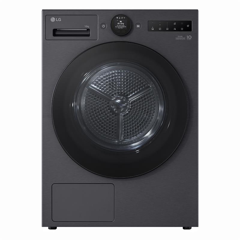 LG, Soojuspump, 10 kg, sügavus 66 cm, mattmust - Pesukuivati
