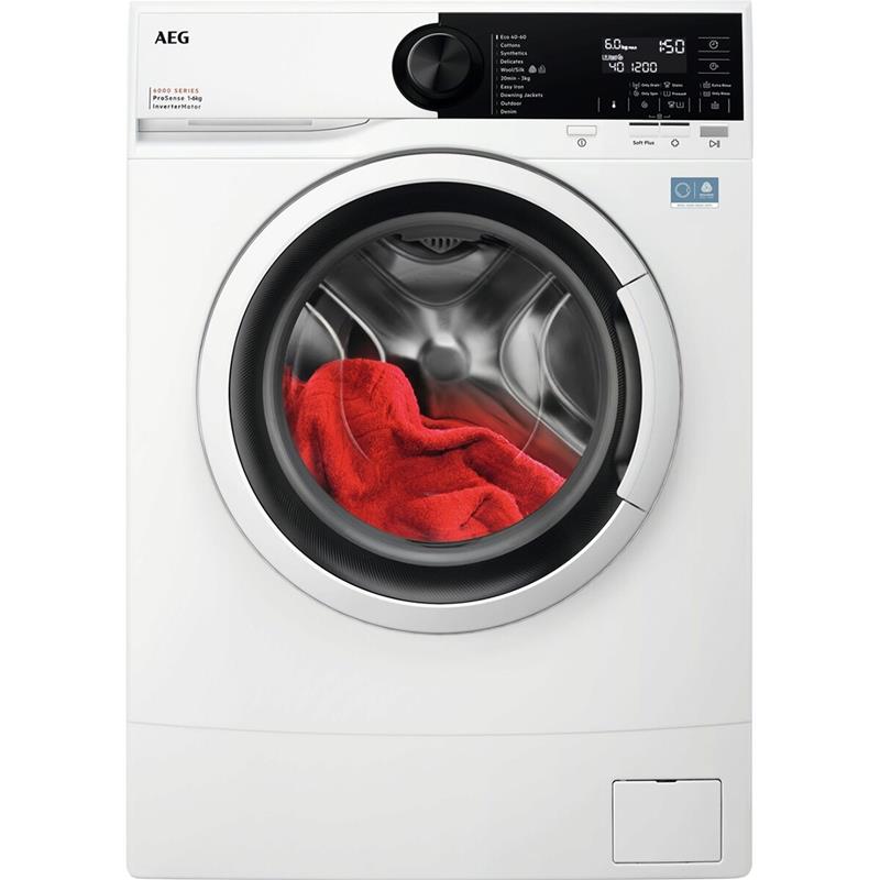 AEG 6000-seeria ProSense, 6 kg, sügavus 37.2 cm, 1200 p/min - Eestlaetav pesumasin